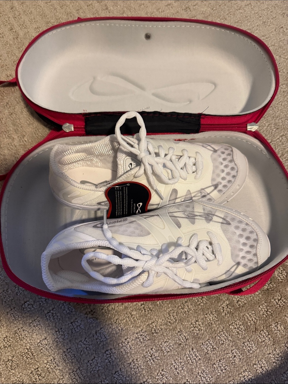 Kids White cheer shoe